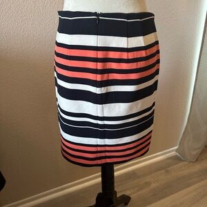 Ann Taylor Black and White Knee-Length Pencil Skirt